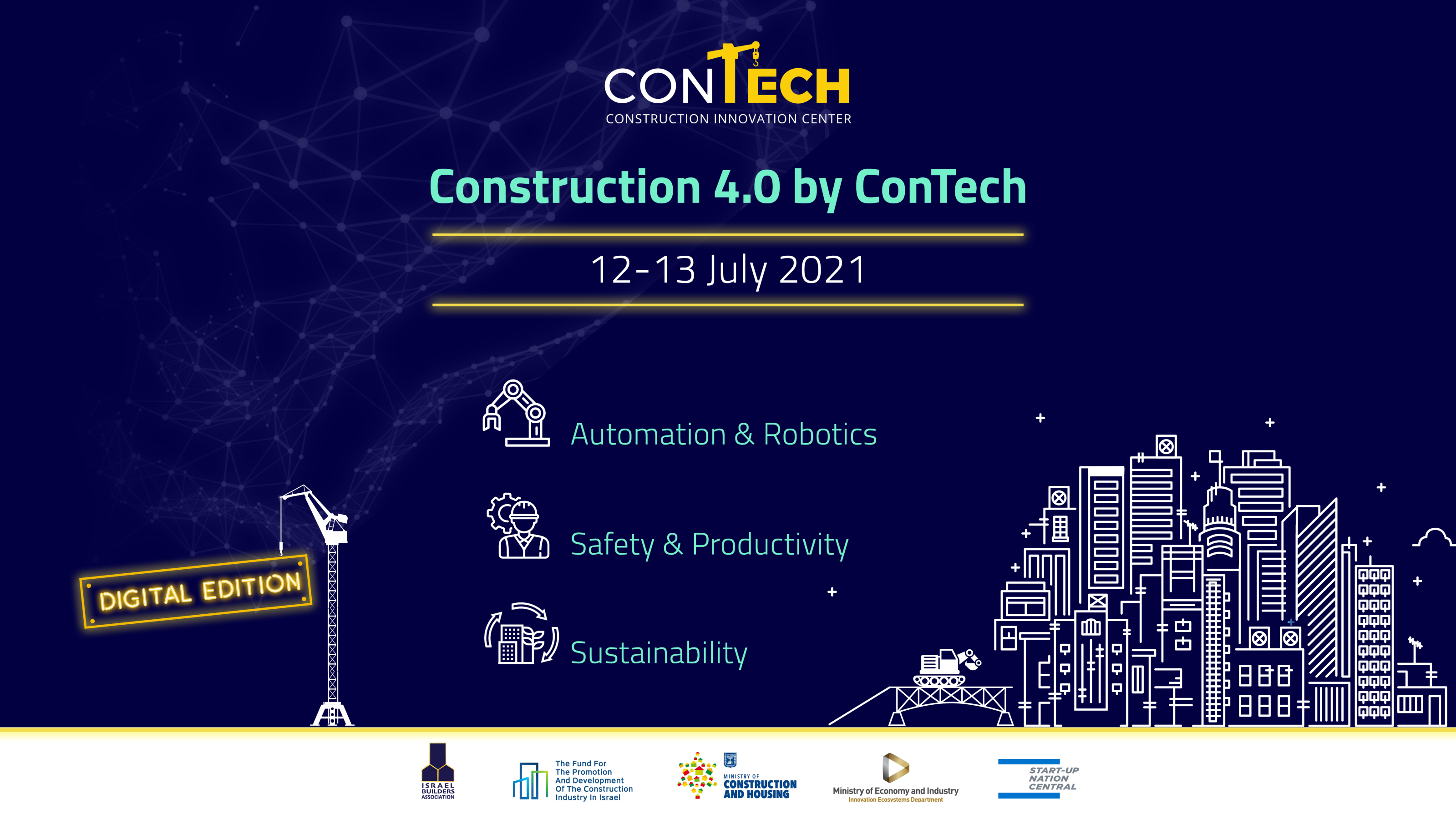 הכנס הבינלאומי השנתי של קונטק Construction 4.0 by ConTech